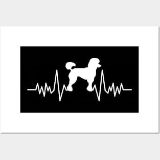 Poodle Heartbeat Gift For Poodle Lovers Posters and Art